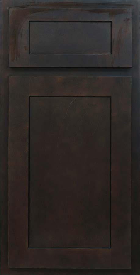 Carver stained shaker cabinet door and drawer front in dark espresso