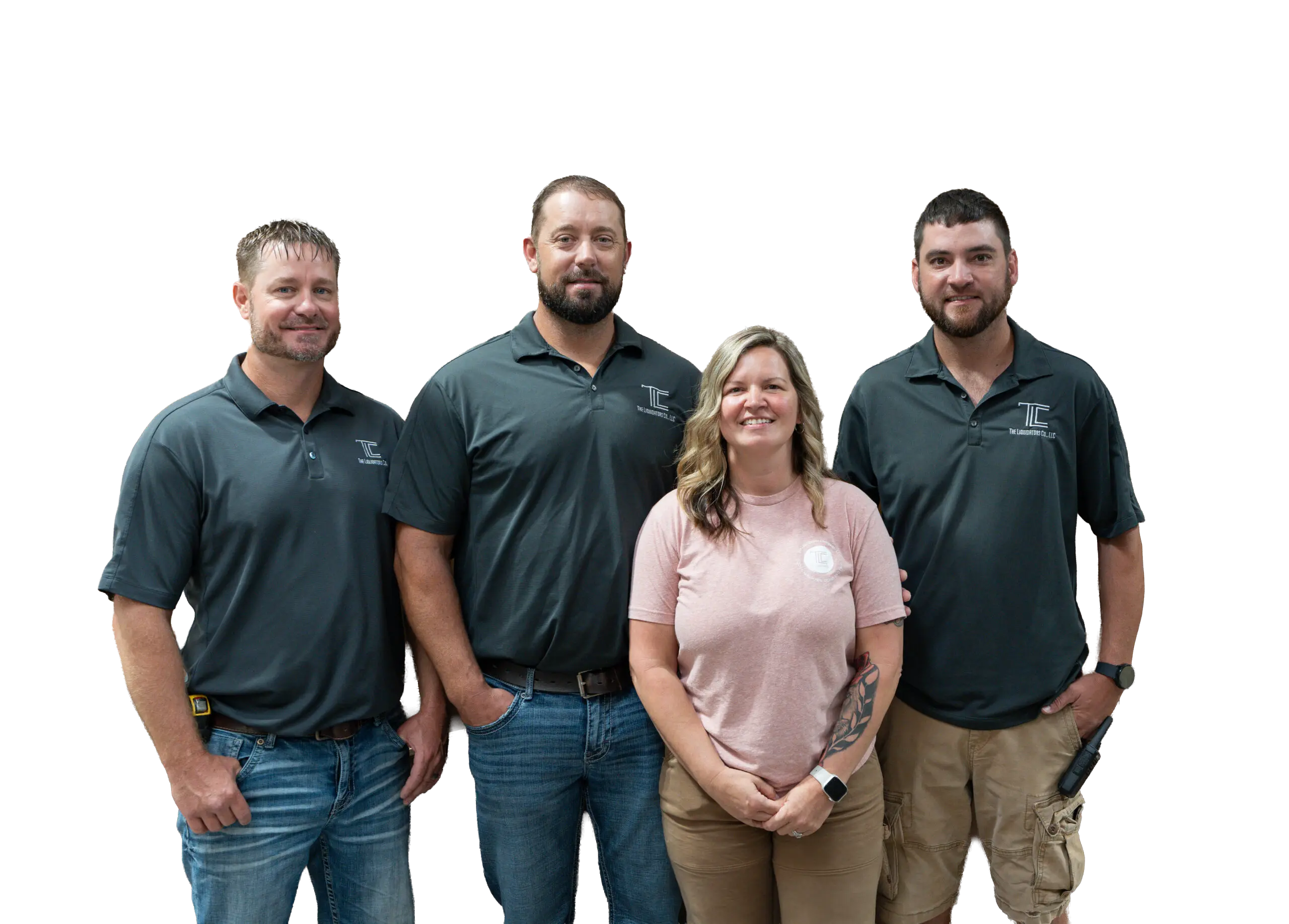 Four TLC Elite team members standing together