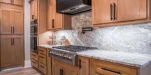 Shaker style kitchen cabinets installed in a North Georgia home
